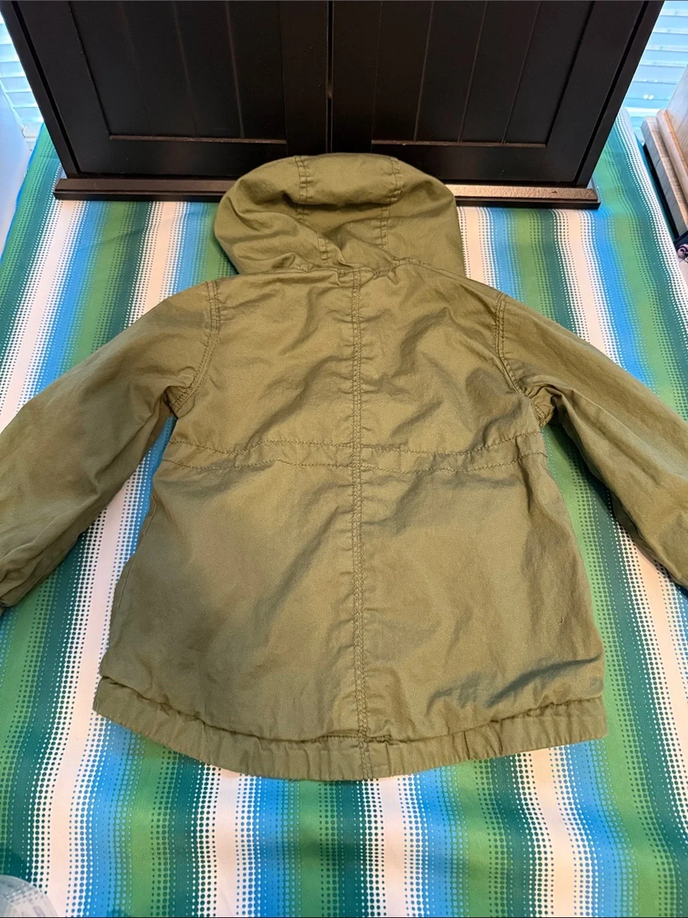 Old Navy Kids Olive Hooded Anorak Jacket